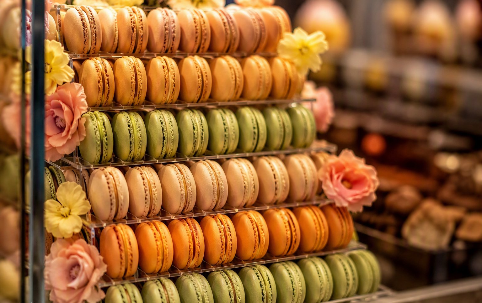 I macaron artigianali in vetrina